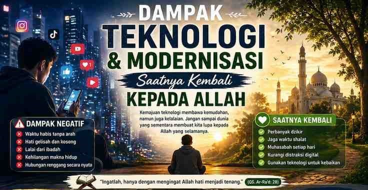 Ketika Dunia Semakin Mudah, Mengapa Hati Semakin Gelisah?